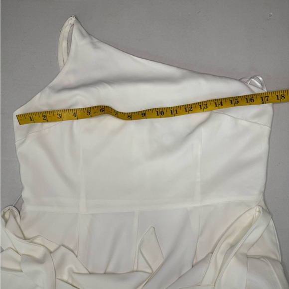 PETAL&PUP LEYTON JUMPSUIT - WHITE Elegant White Wide-Leg Pants Size 12.  #336 - Picture 14 of 15